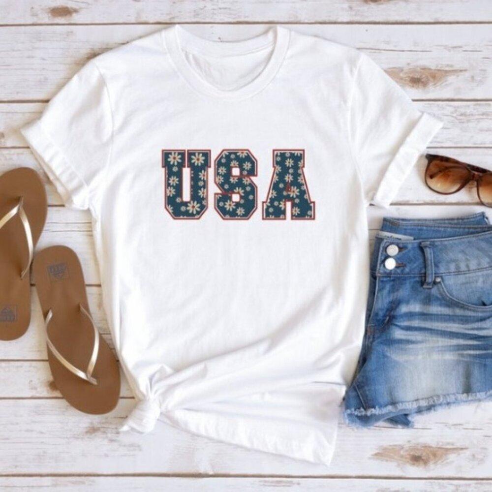 Usa Flag Patriotic Independence Day Fourth July Unisex T Shirt